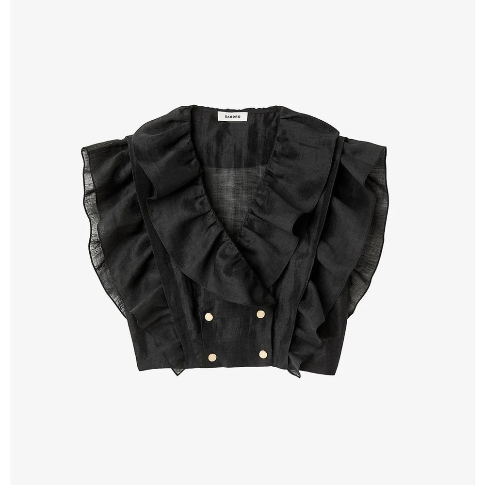 Sandro Black Garment Label